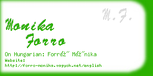 monika forro business card
