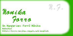 monika forro business card
